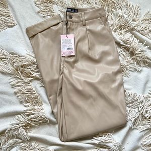 MISSGUIDED Leather Pants